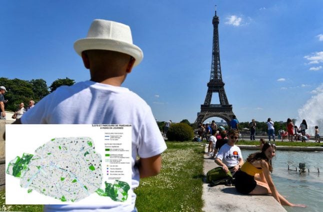 Paris launches map app to help people keep cool during summer heat