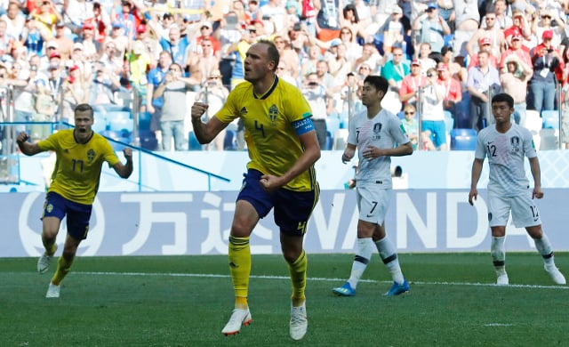 Sweden 1-0 South Korea: Captain Granqvist leads the charge as Swedes win their World Cup opener