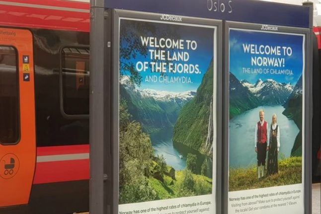 'Land of chlamydia': provocative ad welcomes tourists to Norway