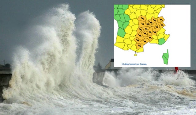 Violent thunderstorms, hail and 80km/h winds to hit central and southern France