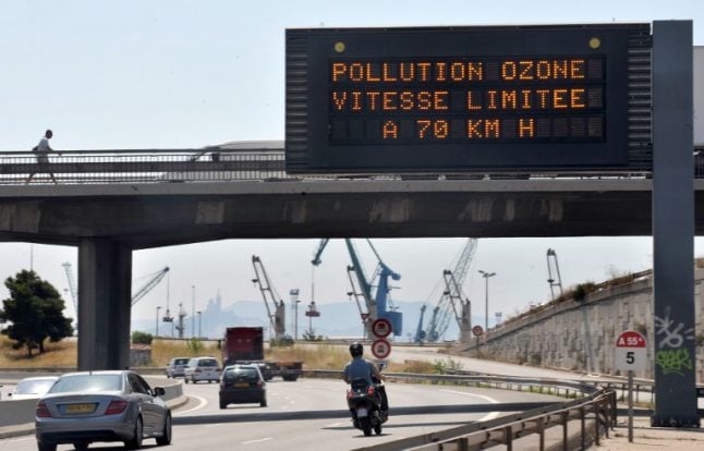 Areas of France on alert for air pollution spike as heatwave continues