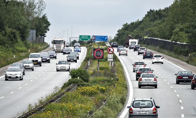 Car hit by ‘industrial’ rock on Danish motorway