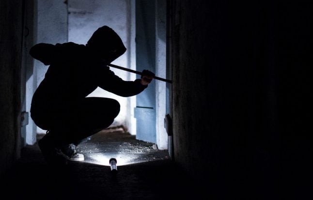 Where do most break-ins occur in Germany and why are they going down?