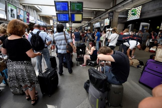 Rail chaos in France after fire blocks Montparnasse train station in Paris