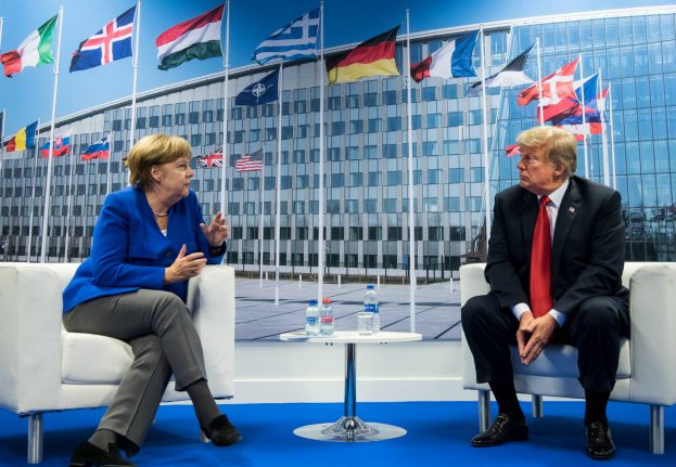 Trump insists he has 'very, very good' relationship with Merkel