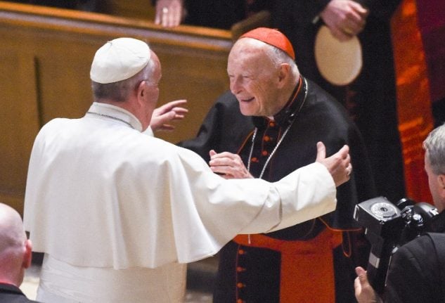 Pope accepts resignation of US cardinal caught up in abuse scandal