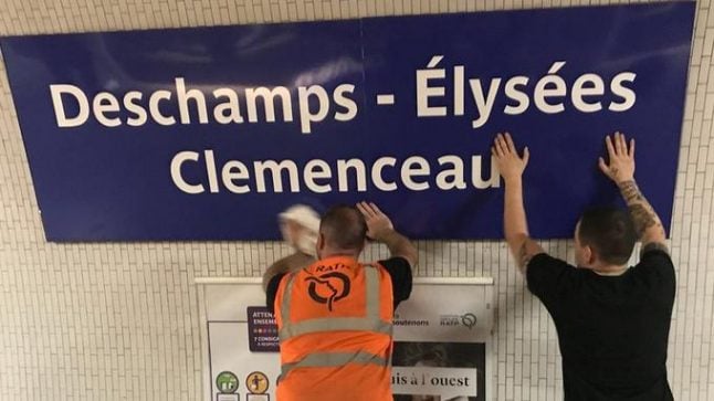 Paris renames Metro stations to honour World Cup win