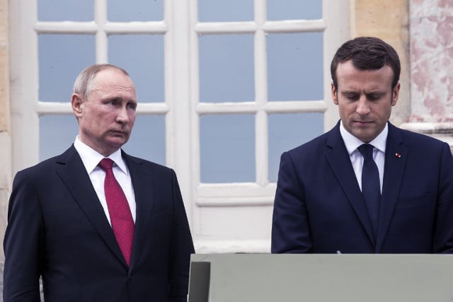 Macron, Putin to mix football and diplomacy at World Cup final