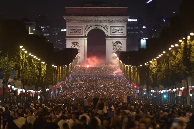 In Pictures: France Goes Wild As Les Bleus Reach World Cup Final