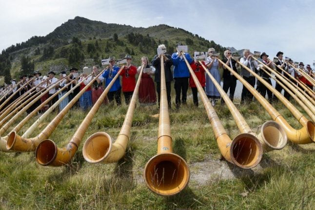 The ancient 'megaphone' of the Alps returns for its annual Swiss gala