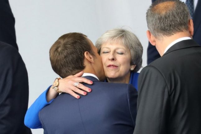 Brexit on the menu when May dines with Macron on Friday