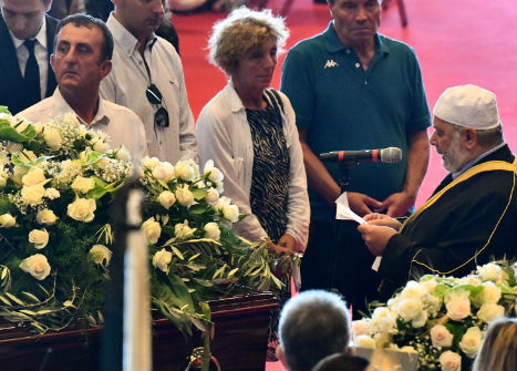 Imam offers blessings at Genoa bridge funeral
