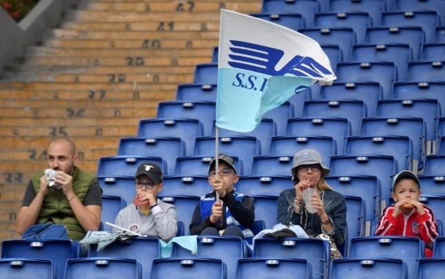 Anger as Lazio fans call to ban women from front rows of football stadium