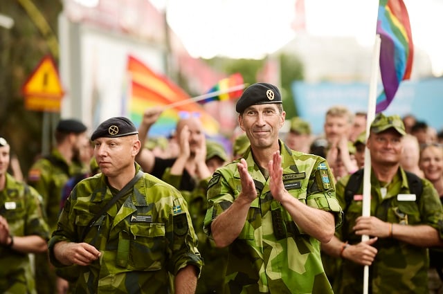Watch: Sweden's Supreme Commander sings an Elvis hit at EuroPride