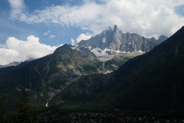 French police on Mont Blanc duty try to keep climbers in line