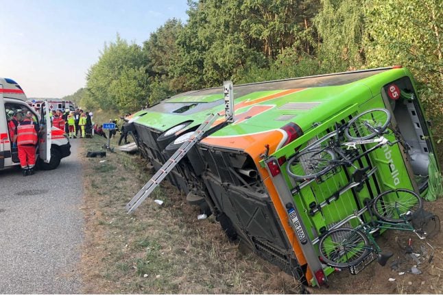 Update: 16 injured after Flixbus travelling from Stockholm to Berlin tips over in crash