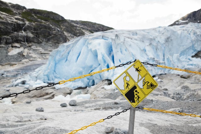 Tourist killed in Norway after ice calves off glacier