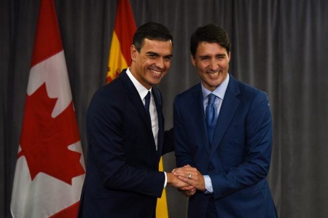 IN PICS: Spanish PM meets Canadian PM