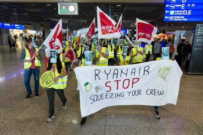Update: Ryanair pilots and cabin crew stage walkout in Germany as disruption sparked