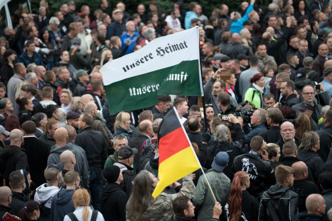 Man who gave Hitler salute in Chemnitz given eight month suspended sentence