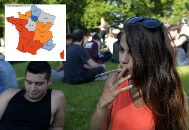 Map: Where in France teens are most likely to drink and take drugs