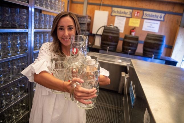 'You can't feel tired': Behind the scenes of an Oktoberfest waitress