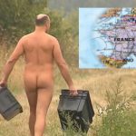 A Glance around France: Naked grape picking in Auvergne and anger in Normandy towards the British