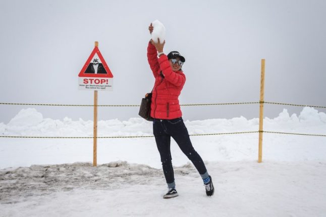 In pics: Switzerland sees first snow of the winter