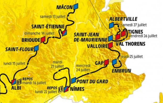 'Highest in history': Discover the route for the 2019 Tour de France