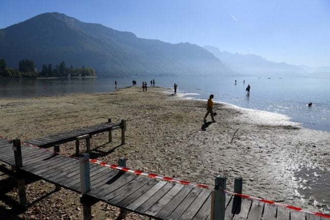 IN PICS: See how Lake Annecy's water levels have dropped to lowest in 70 years