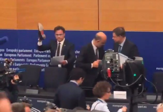 EU Commissioner calls Italian MEP a 'moron' over budget row
