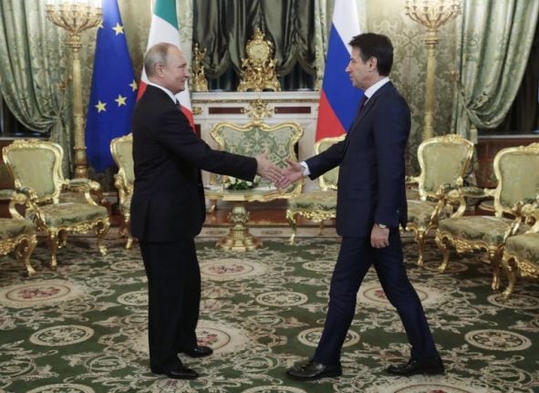 Our economy is 'strong', Italian PM tells Russia