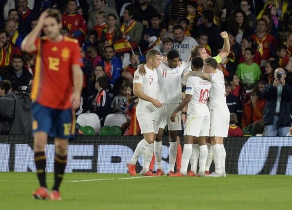 Sterling shines as England blow Spain away