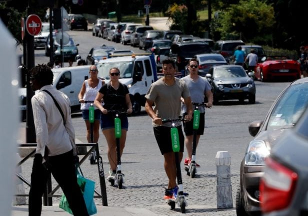 Riding an electric scooter on the pavement will soon be illegal in France