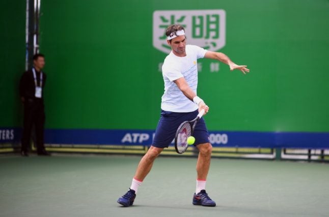 Swiss tennis star Federer warns rivals he is ready for Shanghai Masters title defence