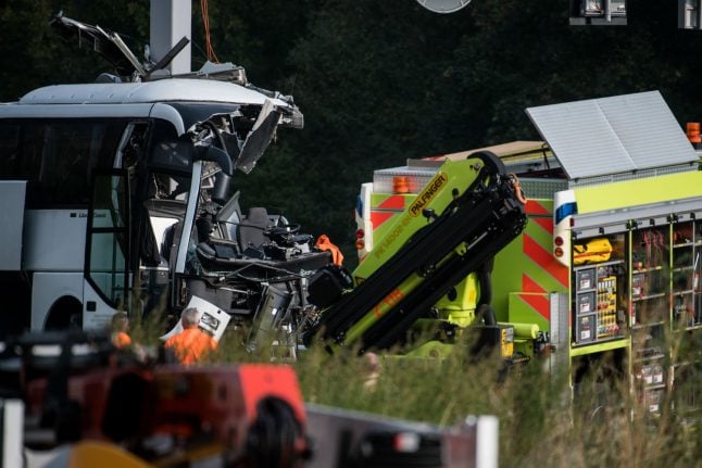 Survivors of deadly bus crash in Switzerland return to Cologne