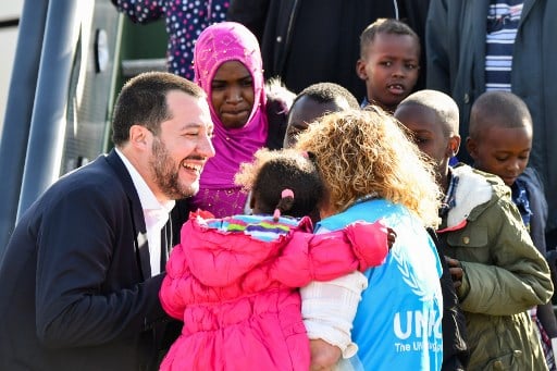 Salvini meets rescued migrants, promises ‘welcome’ in Italy