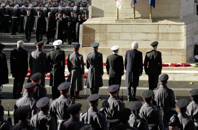 German leader takes part in UK's Remembrance Sunday for first time