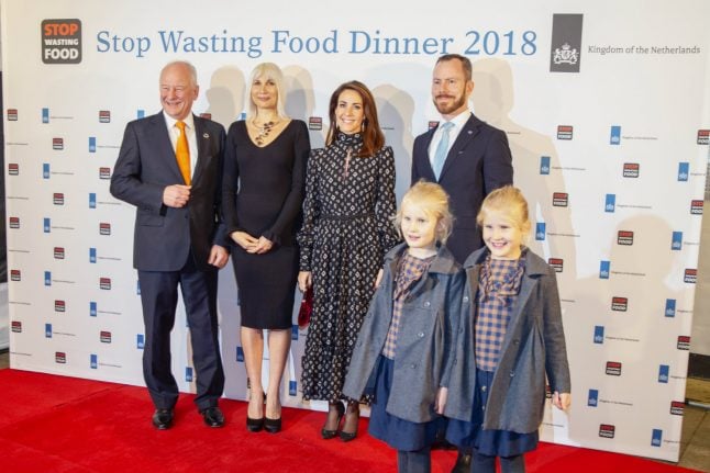 Danish princess eats meal made from surplus in dinner against food waste