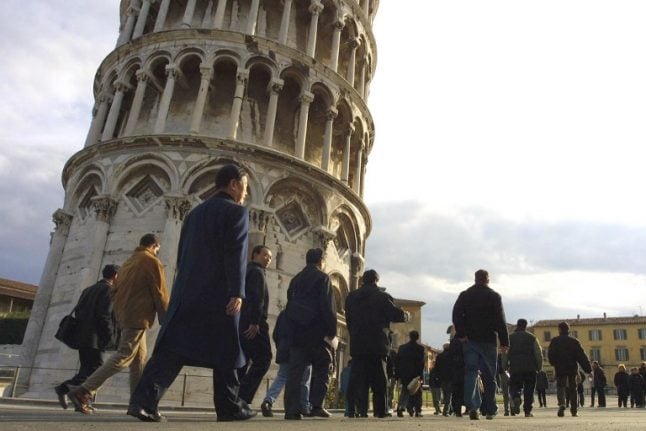 The Leaning Tower of Pisa is slowly losing its lean