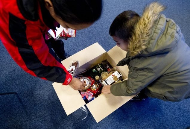 Danish charity hands out record number of food boxes