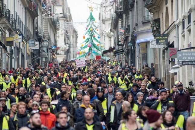 More 'yellow vest' protests to take place in France on Saturday and New Year's Eve