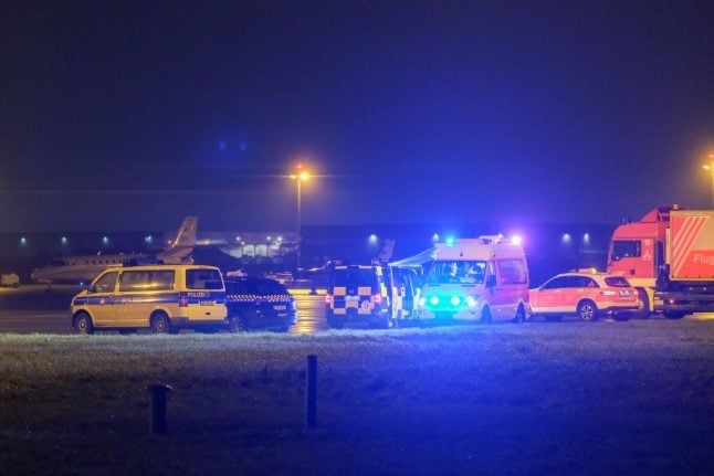 Flights suspended at Hanover airport after car on runway