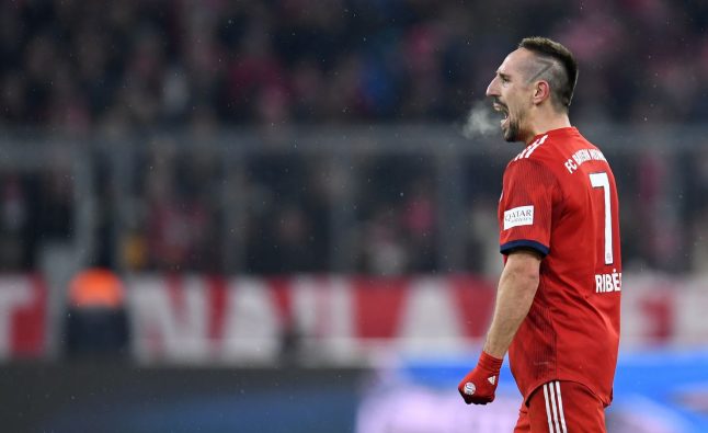Ribery double fires Bayern up to second in Bundesliga