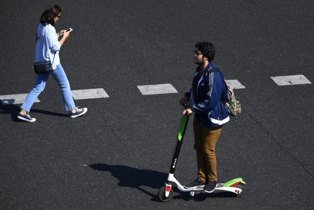 Madrid orders removal of electric scooters