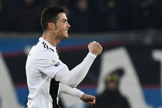 Ronaldo rescues point for 10-man Juventus at Atalanta