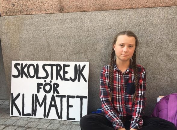 Swedish teen named one of world's most influential after climate campaign