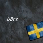Swedish word of the day: bärs