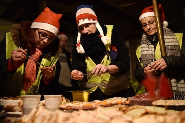 'My second family': French protesters band together for Christmas