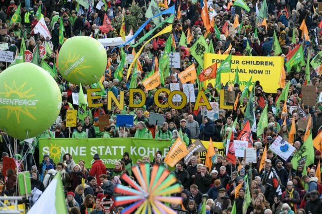 Thousands march in Germany calling for end to coal power